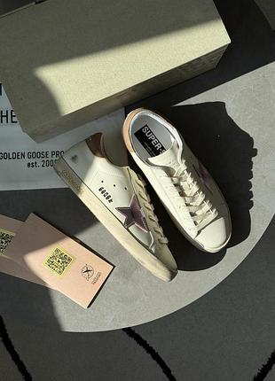 Golden goose super-star ice white orchid pink