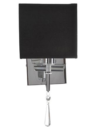 Бра настенное накладное с абажуром минимализм bcl-319w/1 chr brille l6-021