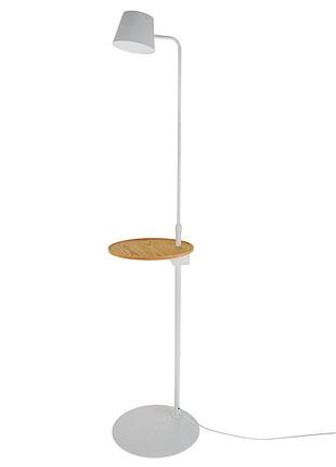 Торшер сучасний зі столиком bl-573f/6w wh + wd led brille 25-261