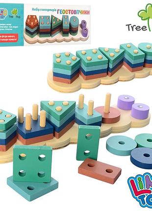 Деревянная игрушка геометрика md 2165