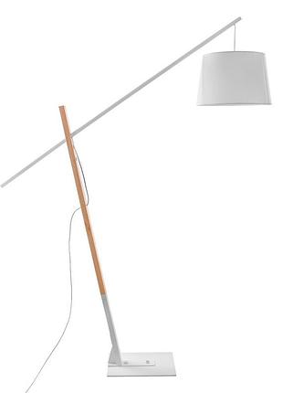 Торшер підлоговий з абажуром bkl-643f/1 e27 wh brille 25-219