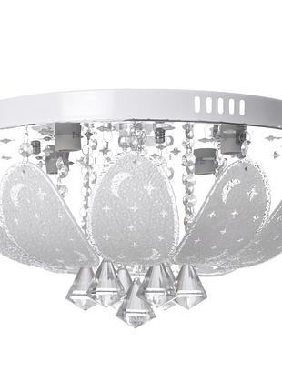 Люстра торт потолочная с пультом led e14 60w rgb wh (bcl-649s/4) brille 22-762