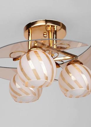 Люстра потолочная для кухни e14 40w g (lk-345c/3) brille l67-031