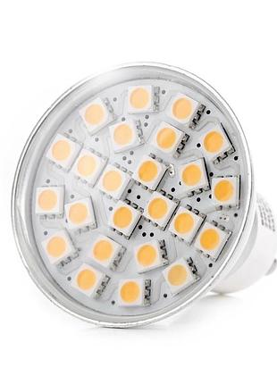 Лампа светодиодная led 3.3w gu10 ww mr16 220v