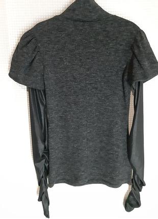 Свитер гольф драппированый рукав 3