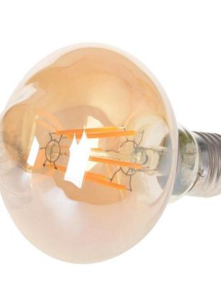 Лампа світлодіодна led 6w e27 cog ww t80 amber 220v