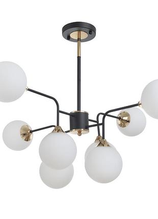Люстра молекула потолочная в зал e27 60w bk (bl-921c/8) brille 24-224