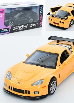 Машина металлическая инерционная chevrolet corvette c6-r as-3079 автомир