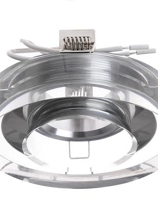 Светильник точечный декоративный hdl-g151 white crystal mr16