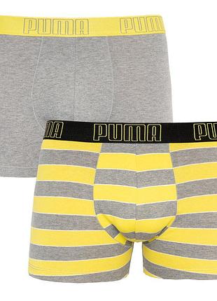 Труси-боксери puma yd bold stripe boxer 2 пари лучшая цена с быстрой доставкой по украине