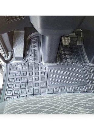 Килимки салону mercedes actros (2011-2018) (не плоска підлога) борт 2,5 см, з перемичкою avto-gumm