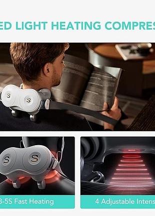 Массажер для шеи skg neck & shoulder massager h7-e для облегчения боли в глубоких тканях с подогревом 6