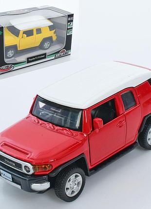 Джип металлический с резиновыми колесами as-3029 автомир, toyota fj cruiser