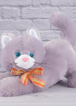 Мягкая игрушка "кот "кис" 2", копица арт.00073-71 (25x37x19) муз.