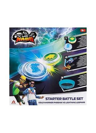Набор infinity nado vi starter battle set: золотой воин феникс против ослепляющий леопард (eu654183)
