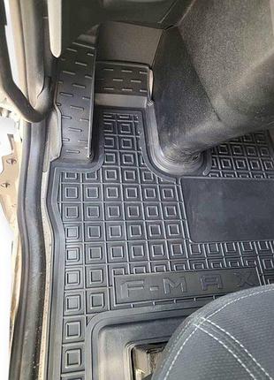 Килимки салону ford f-max (2018-2023) борт 2,5 см, з перемичкою avto-gumm