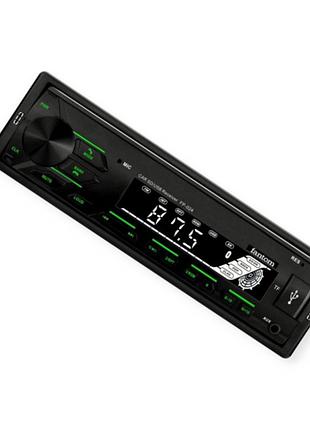 Магнитола fantom fp-024 fm, usb, microsd, aux, mp3, wma, bluetooth, зеленая подсветка питание 24в
