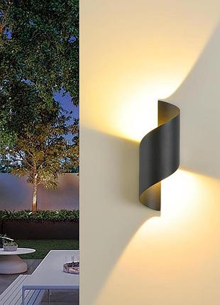 Светодиодный настенный светильник liner light/wall light 3000k 12вт светильник алюминиевый подсветка вверх-низ