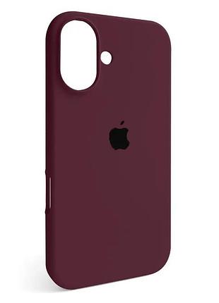 Чохол fiji silicone case для apple iphone 17 бампер накладка soft touch з мікрофіброю plum