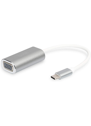 Графічний адаптер digitus usb type-c vga full hd 75 гц