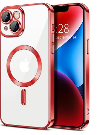 Чехол fiji chrome для apple iphone 13 с magsafe и защитой камер red