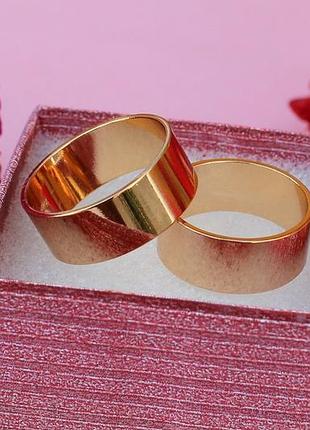 Обручальное кольцо xuping jewelry американка 8 мм р 23 золотистое