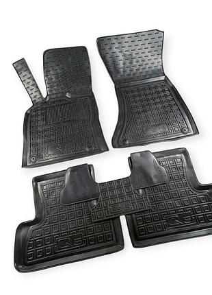 Килимки салону audi q5 (2008-2016) борт 2,5 см, з перемичкою avto-gumm