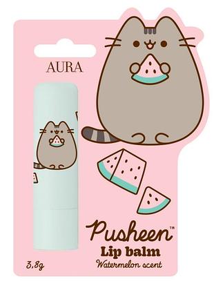 Бальзам для губ с ароматом арбуза, 3,8 г, тм "pusheen" (124235)