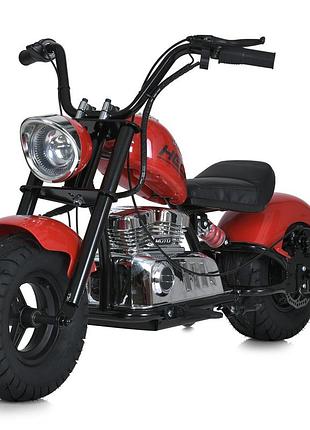Мотоцикл 2*18v9ah, 1 мотор 350w, usb, bluetooth, tf, кожаное сиденье, красный (m 6016al-3(36v))