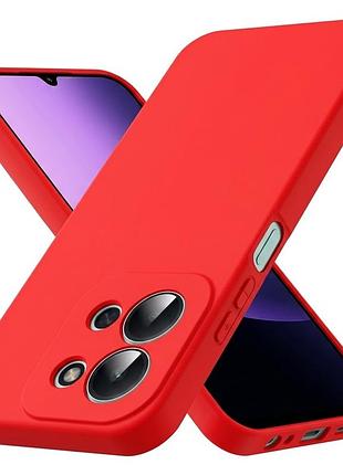 Чехол fiji full soft premium для xiaomi redmi 15c противоударный бампер с микрофиброй red