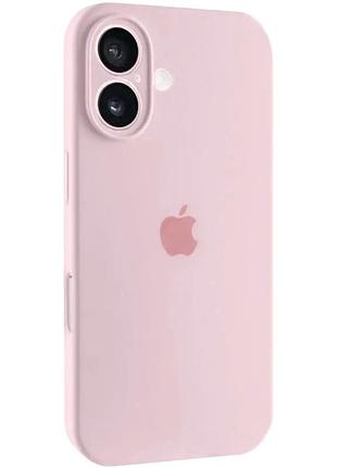 Чехол fiji silicone case full camera для apple iphone 17 бампер накладка с защитой камеры chalk pink