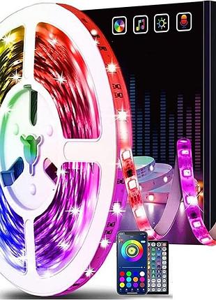 Світлодіодна стрічка keepsmile led strip lights 5 метрів, rgb-підсвітка з дистанційним керуванням