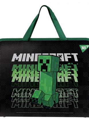 Папка-портфель yes fc а4 на блискавці з ручками minecraft (492168)