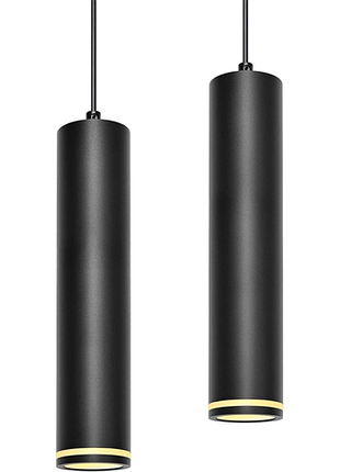 2 шт. современный подвесной светильник boyir led pendant light gu10 комплект алюминиевых люстр с цоколем gu10