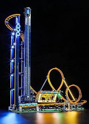 Светодиодная подсветка для лего icons loop coaster 10303 yeabricks led lighting kit led-свет для конструктора