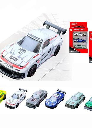 Набір машинок rs64007 метал,1:64, набір 3шт,7,5см, 2 види, в коробці, 10,5-18-4см