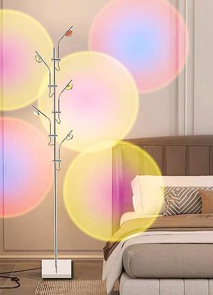 Декоративный напольный светильник 175см atmosphere floor lamp silver светильник с эффектом заката и пятью led-проекторами