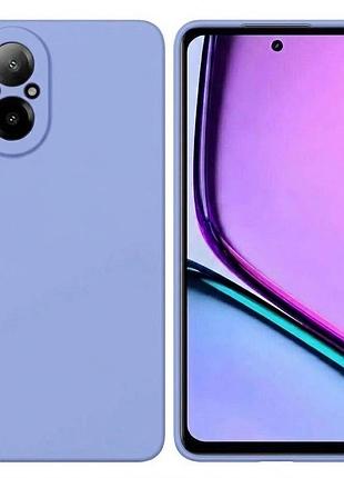 Чехол fiji full soft premium для realme c67 (rmx3890) противоударный бампер с микрофиброй violet