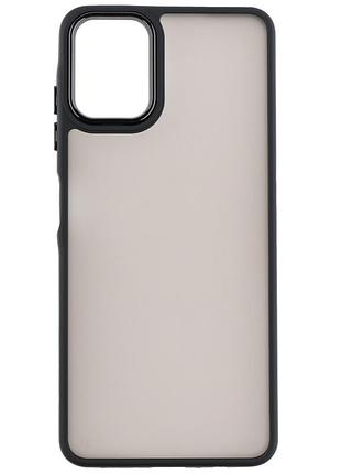 Чехол fiji lens для samsung galaxy a07 (a075) бампер матовый с защитой блока камер black