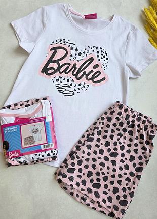 Детская пижама летняя barbie 134-140 см для девочек