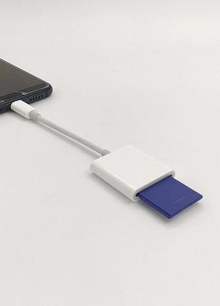 Адаптер для type-c на sd card reader usb-c auf sd kartenleser переходник для usb-c на картридер sd card 3