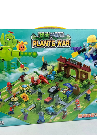 Дитячий конструктор рослини проти зомбі, іграшка лего plants vs zombies фігурки 458 в коробці