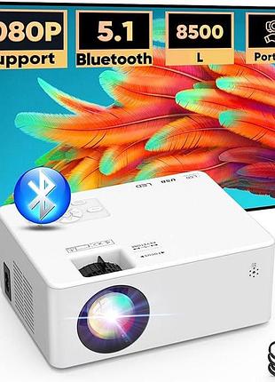 Мини-видеопроектор bluetooth 8500 люмен для мобильного телефона akatuo projector xr11 full hd
