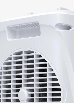 Мінікерамічний нагрівач 2000 w white mini ceramic fan heater обігрівач із високоякісний термостійкий пластик 3