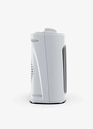 Мінікерамічний нагрівач 2000 w white mini ceramic fan heater обігрівач із високоякісний термостійкий пластик 5