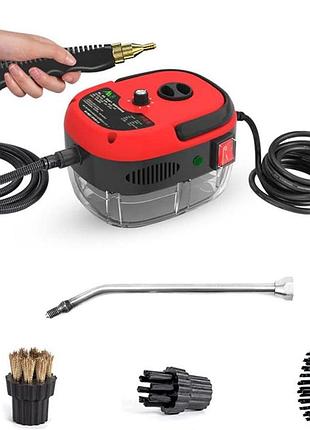 Пароочиститель pulitore a vapore 2500w электрический домашний пароочиститель с 3 насадками для чистки