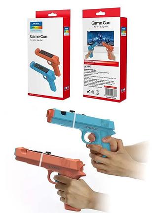 Игровой пистолет для контроллеров nintendo switch 2 joypad game gun for n-s 2 joypad dobe tns-3185 игровой бластер для switch