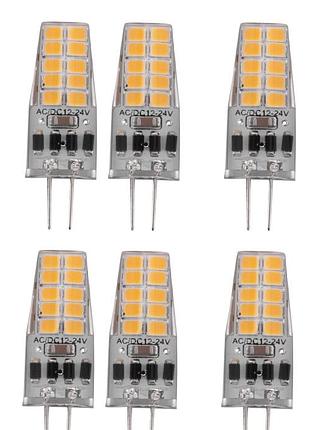 10 шт. комплект світлодіодних лампочок g4 i-shunfa 10 pack g4-20led лампочки з теплим білим світлом