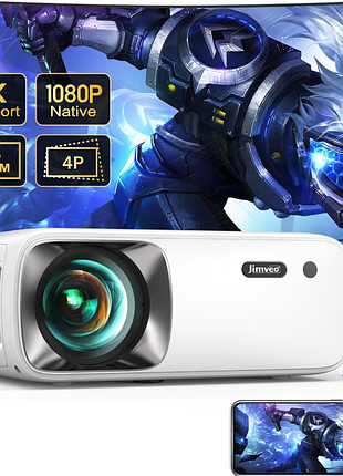Проектор jimveo 1080p video projector e20 pro full hd 16:9 1920 × 1080 wifi bluetooth мультимедийный проектор