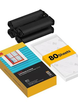 80 шт. фотобумага для kodak pd450/pd460/pd480 100х148 мм kodak комплект глянцевой фотобумаги и картриджей для фотопринтеров